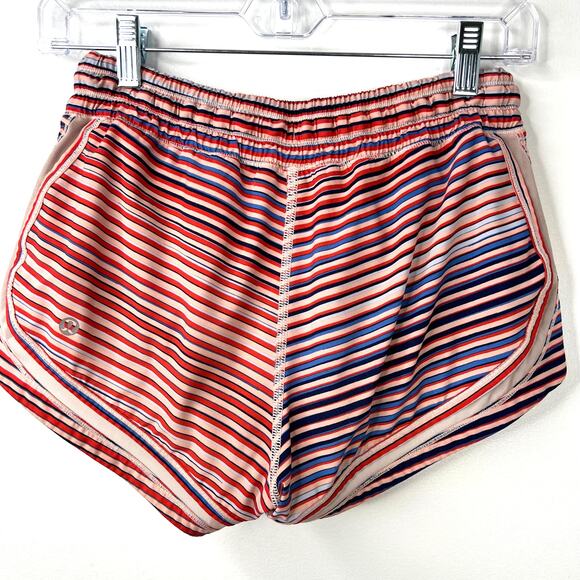 Lululemon Athletica Make A Move Shorts Twisted Dune Striped Pink Alarming Size 4 - Picture 4 of 16